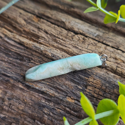 Pendentif Totem en Aragonite bleue - n°4