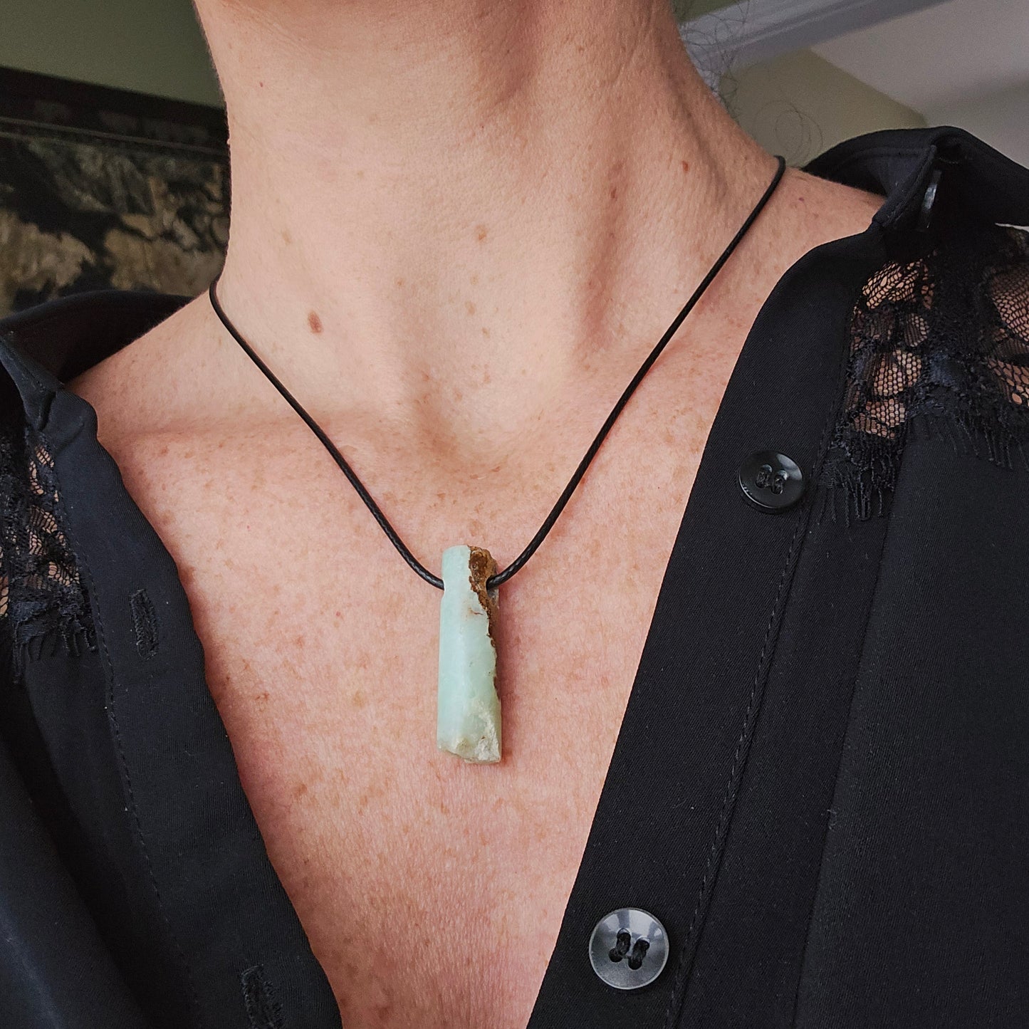 Pendentif Totem en Chrysoprase - n°7