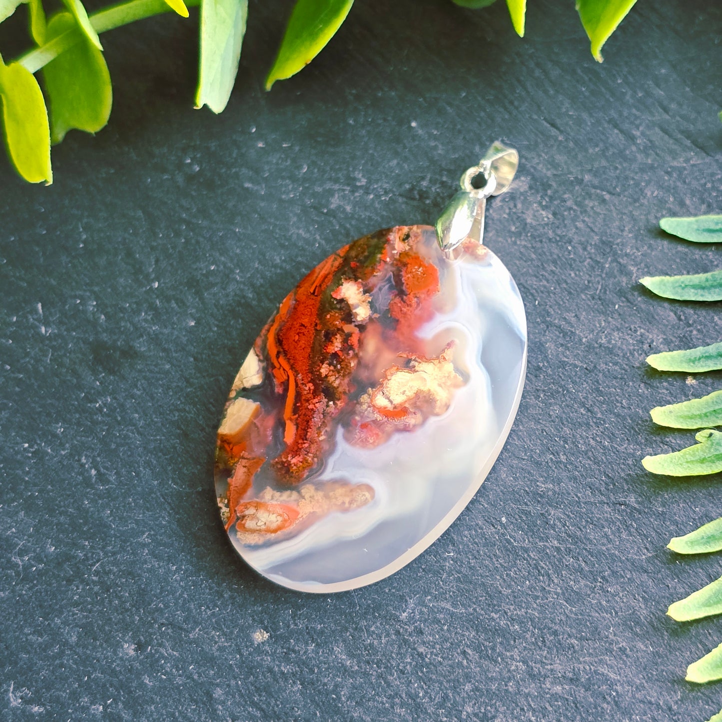 Pendentif en Agate mousse - n°3