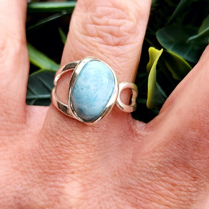 Bague réglable - Larimar - Argent  925