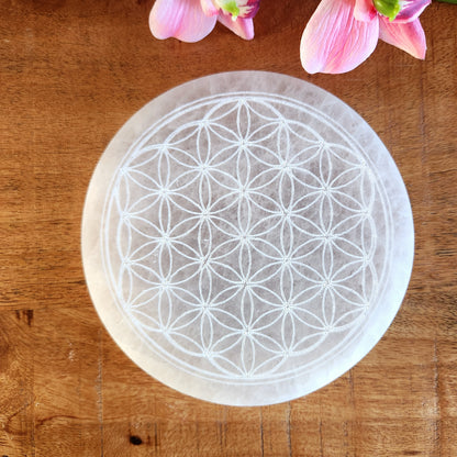 Plaque Fleur de vie 14 cm