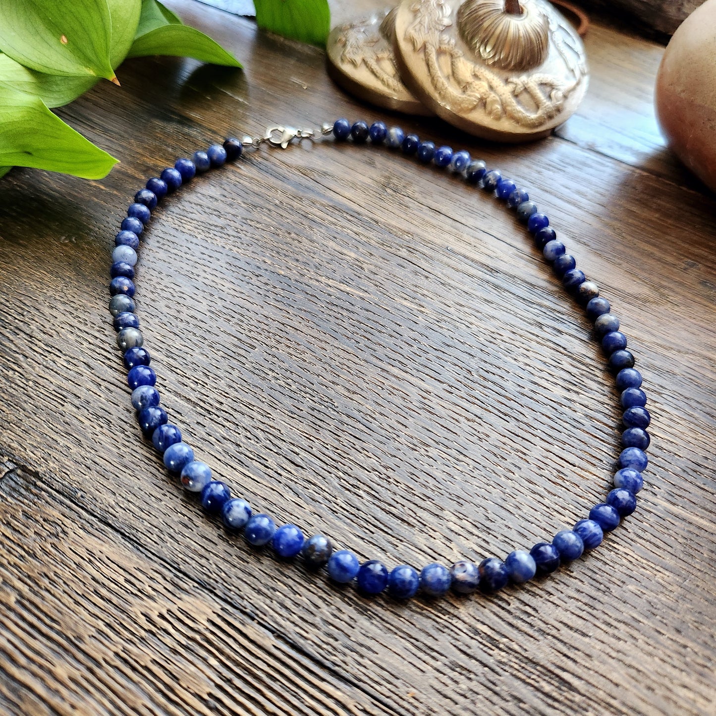 Collier en Sodalite