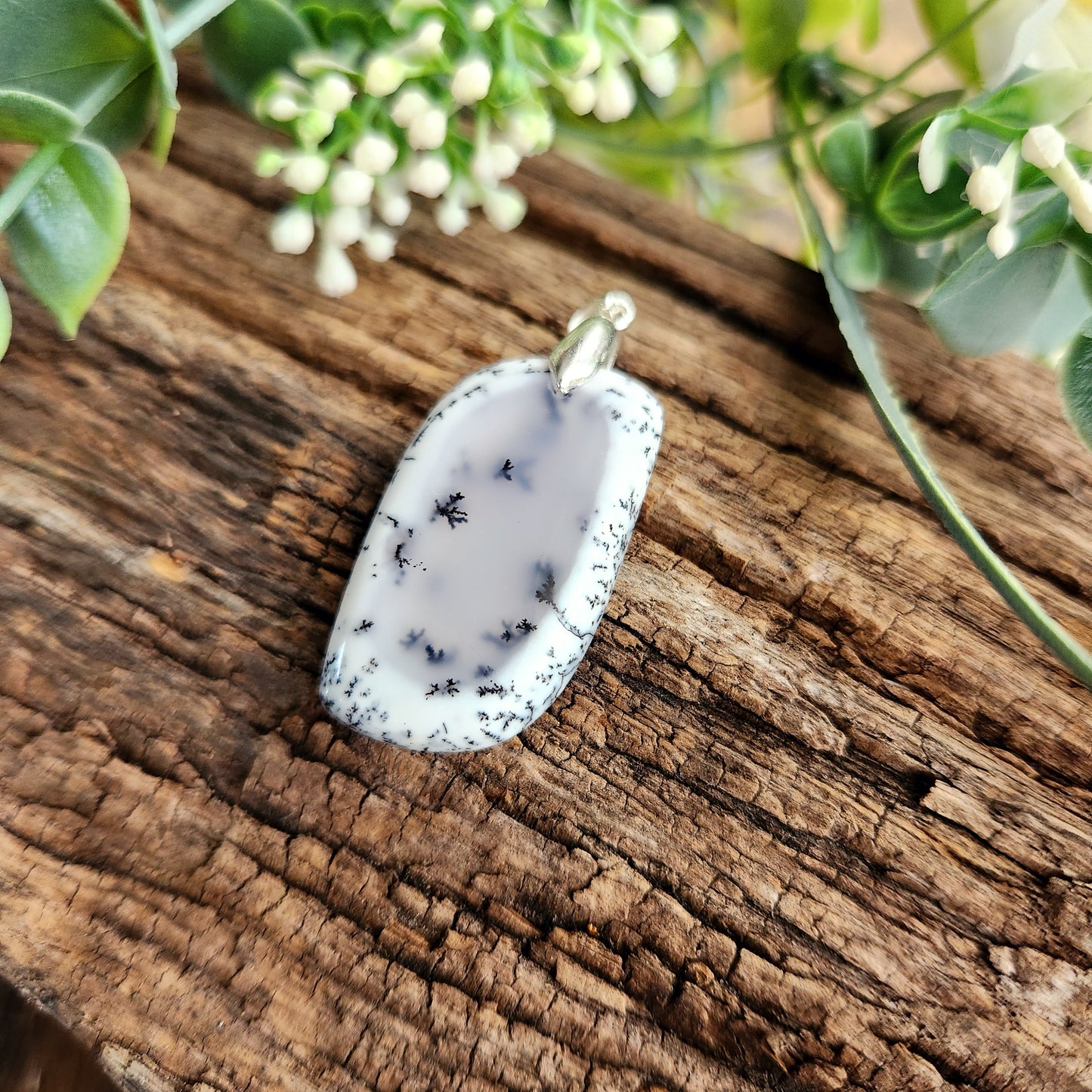 Pendentif en Agate dendritique - n°2