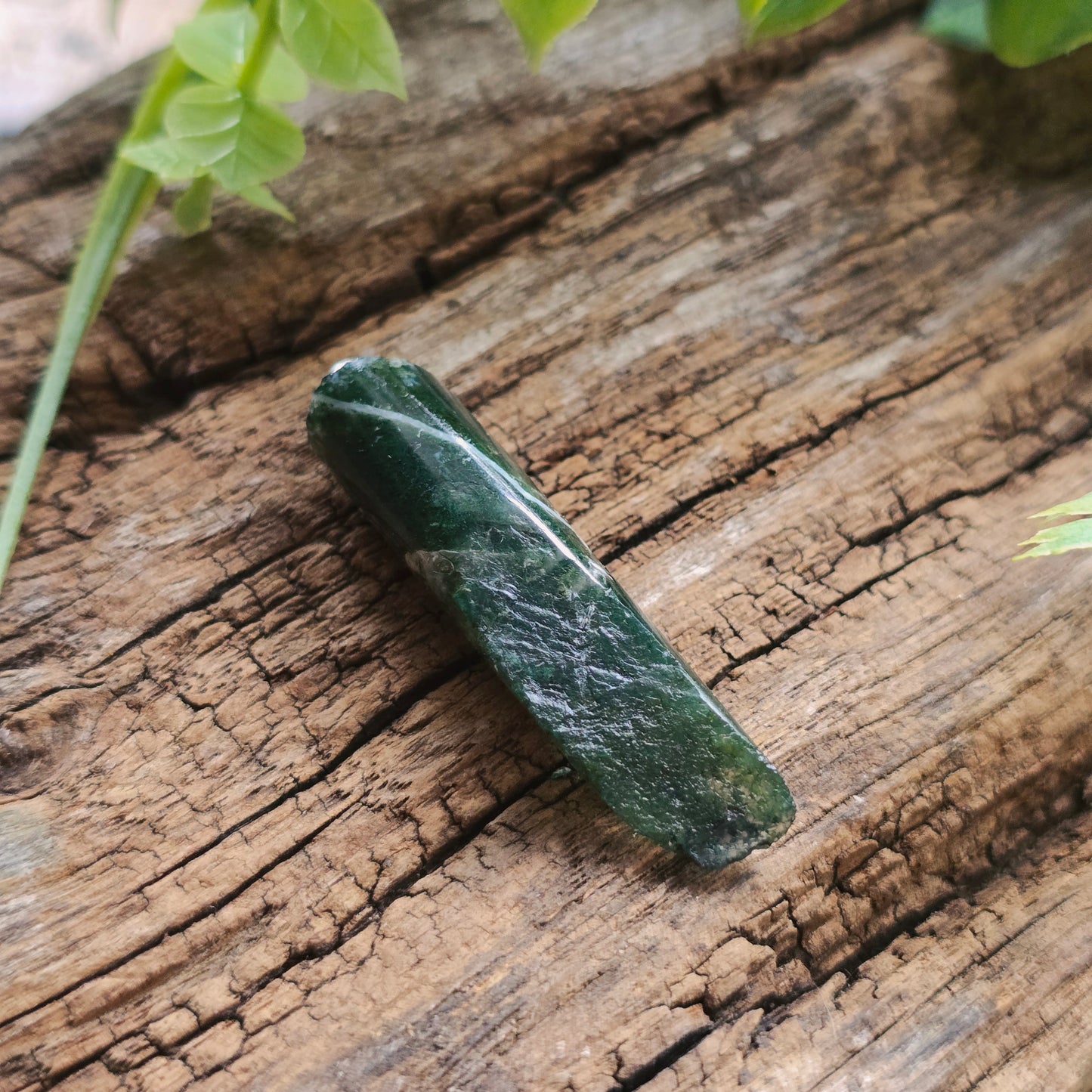 Pendentif Totem en Agate mousse - n°1
