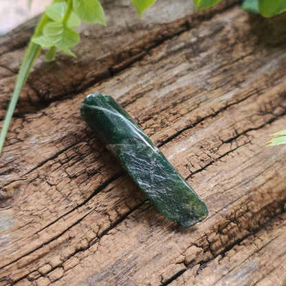 Pendentif Totem en Agate mousse - n°1