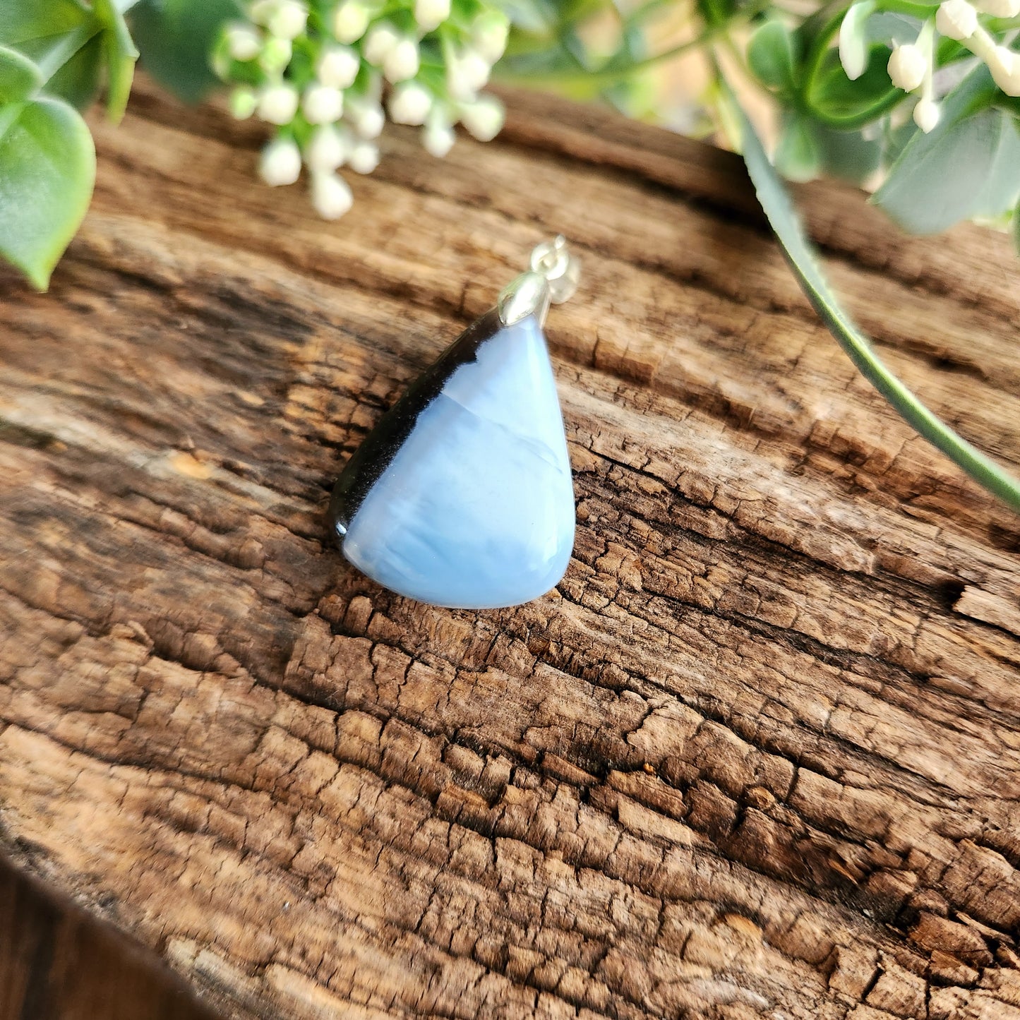Pendentif en Opale bleue owyhee - n°1