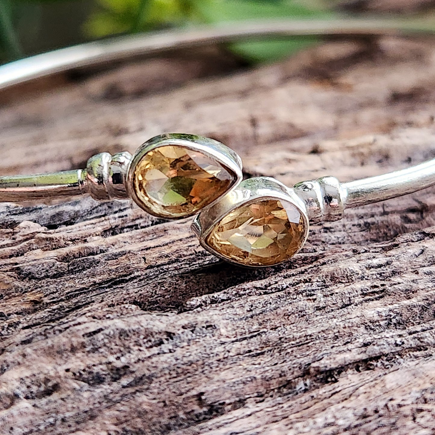 Jonc en Citrine - Argent 925