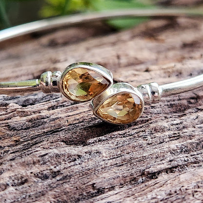 Jonc en Citrine - Argent 925