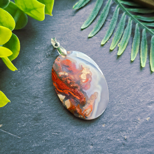 Pendentif en Agate mousse - n°3