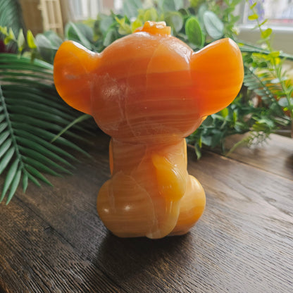 Simba en Calcite orange - 13cm