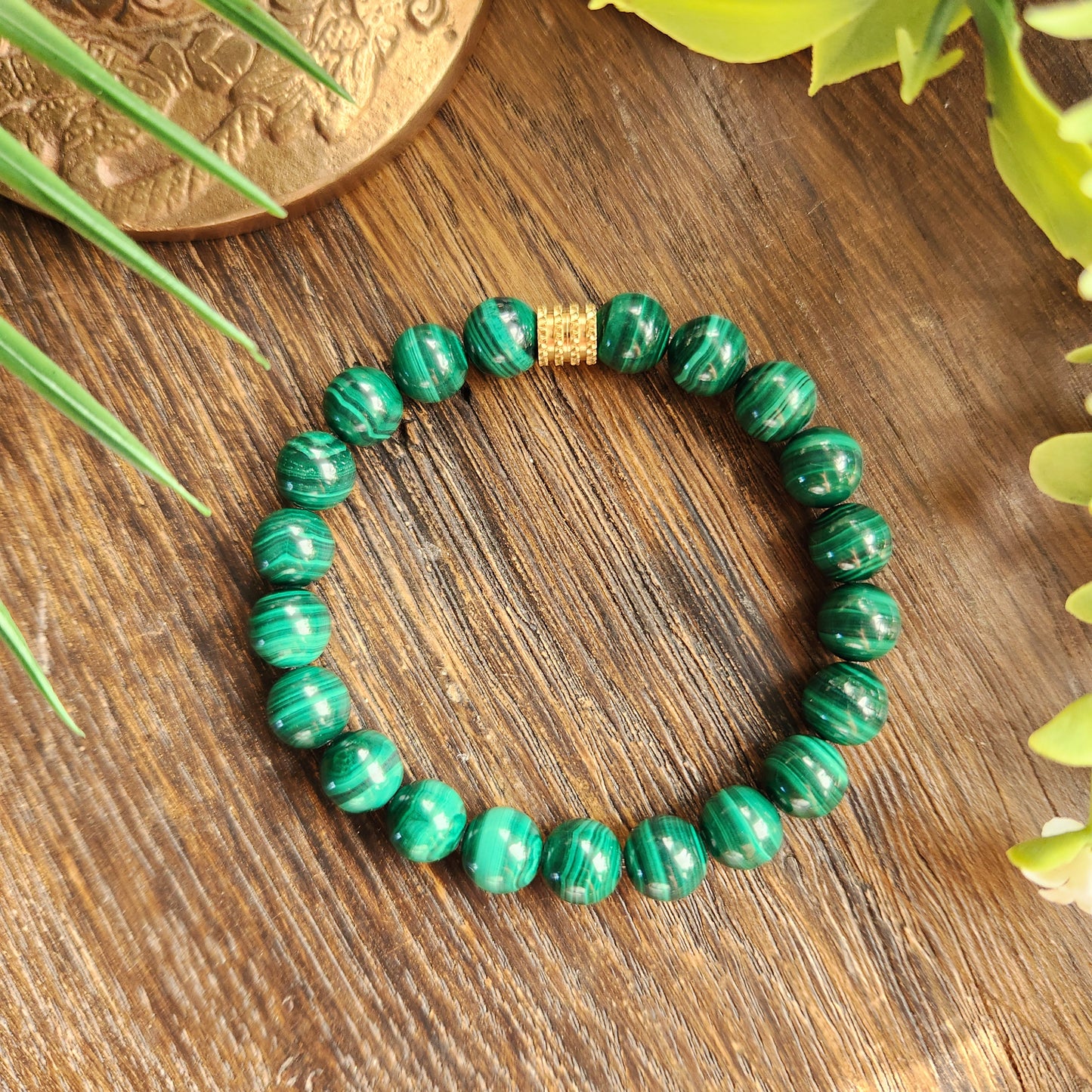 Bracelet en Malachite - 8mm