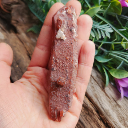 Quartz hématoïde sur quartz biterminé - n°2