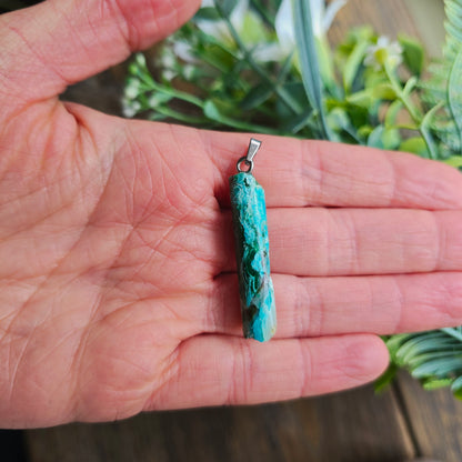 Pendentif Totem en Chrysocolle - n°1
