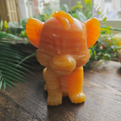 Simba en Calcite orange - 13cm