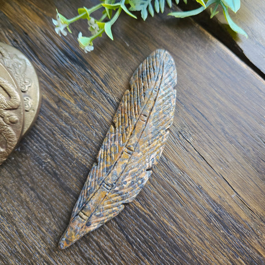 Plume en Jaspe léopard - n°2