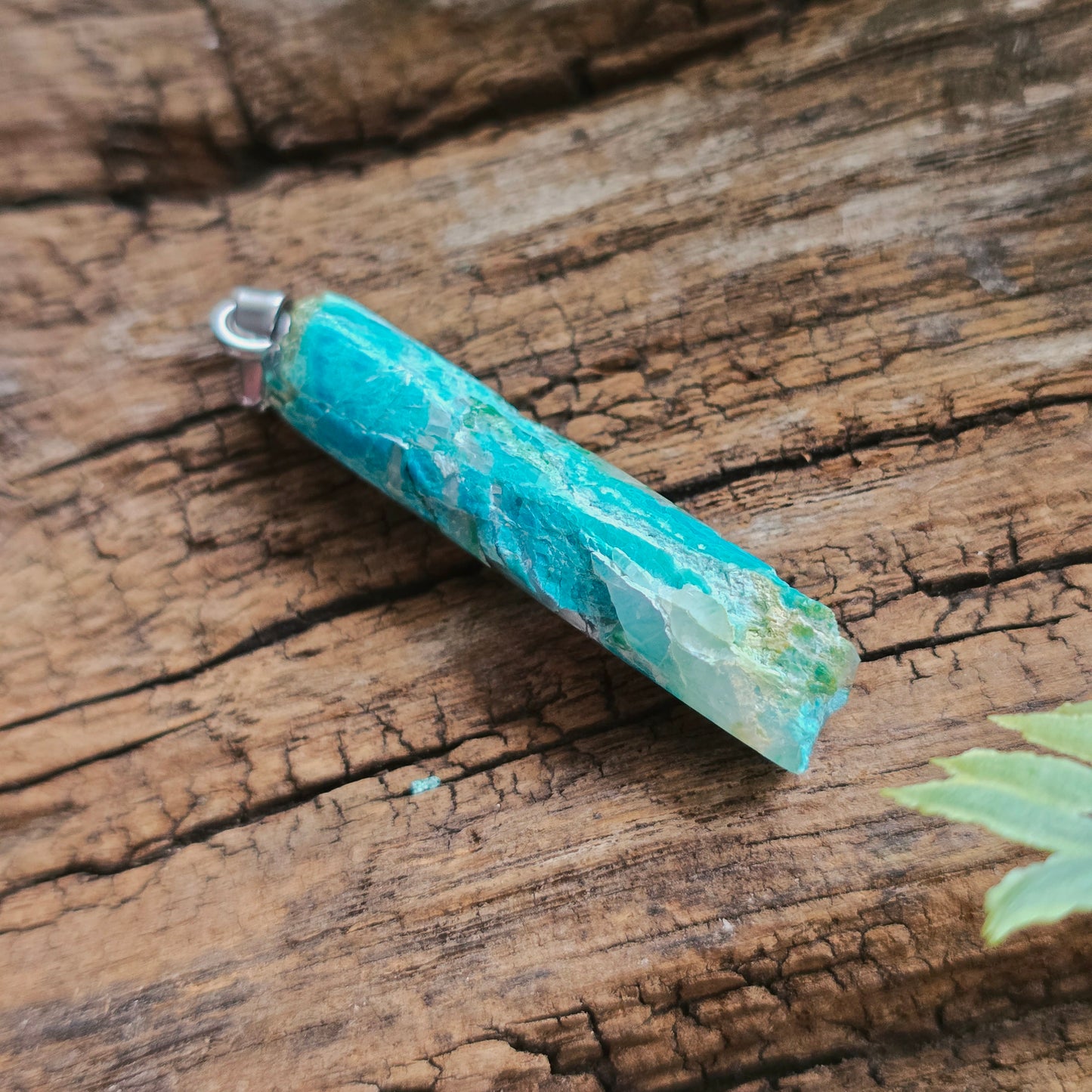 Pendentif Totem en Chrysocolle - n°1
