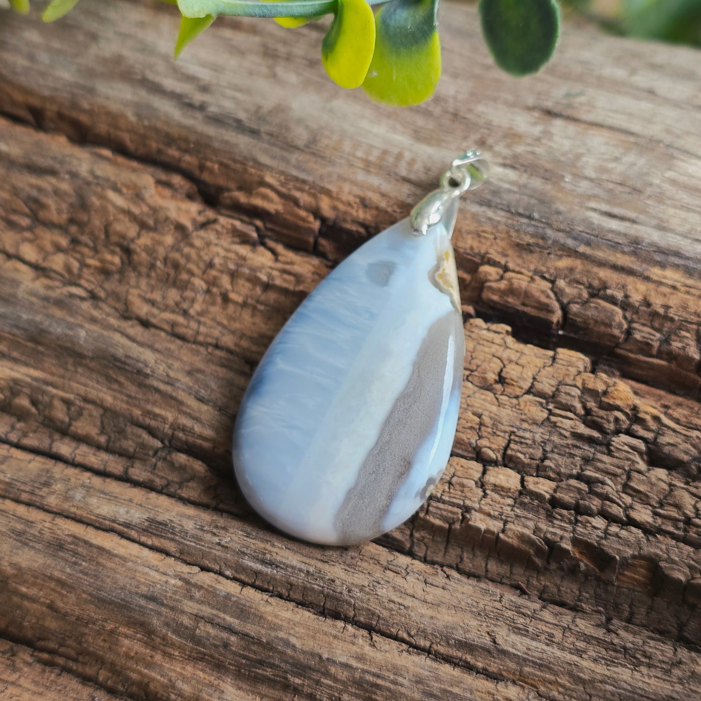 Pendentif en Opale bleue owyhee - n°2