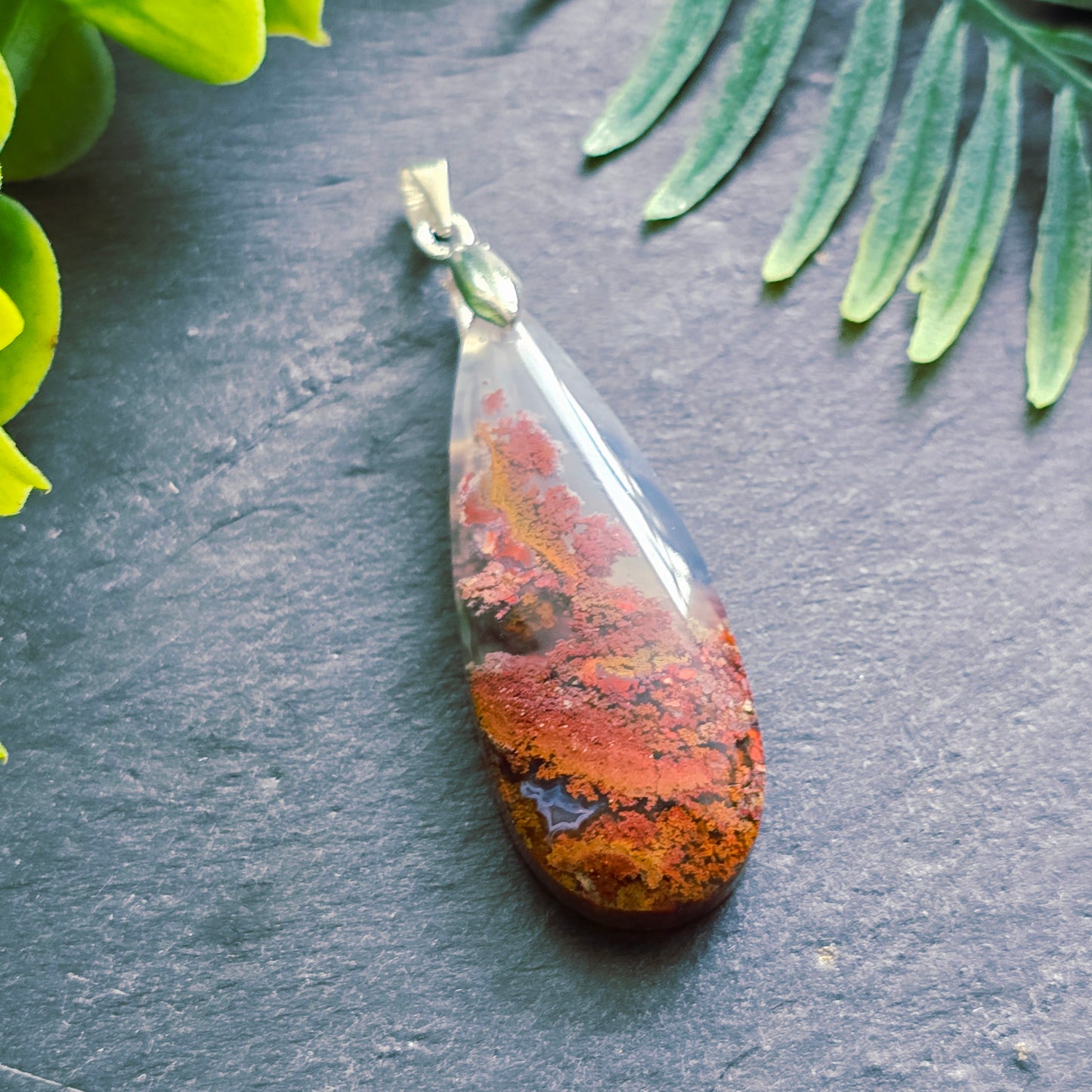 Pendentif en Agate mousse - n°9